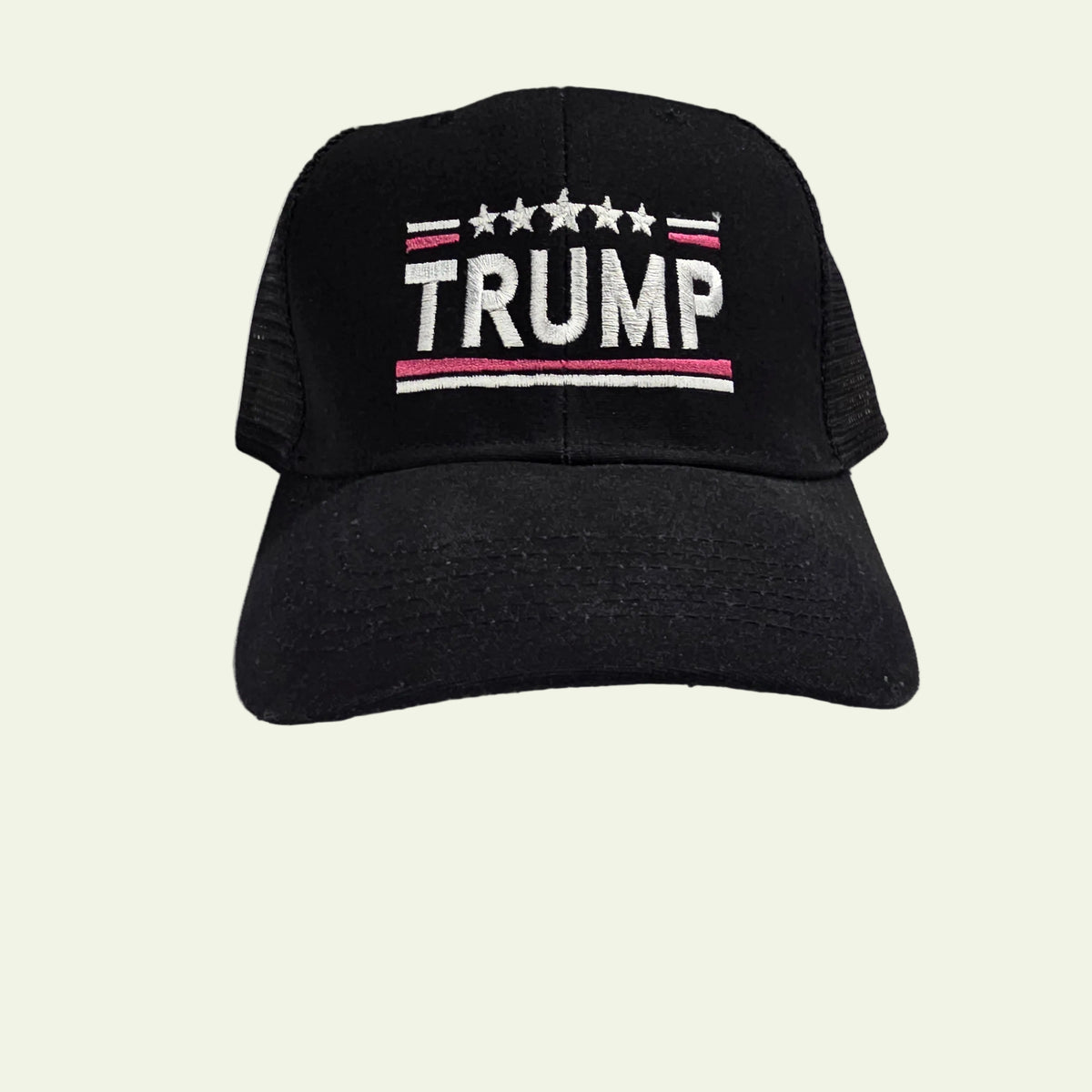 Black Trump Hat with Stars