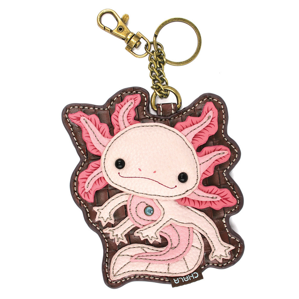 Coin Purse / Key Fob - Axolotl
