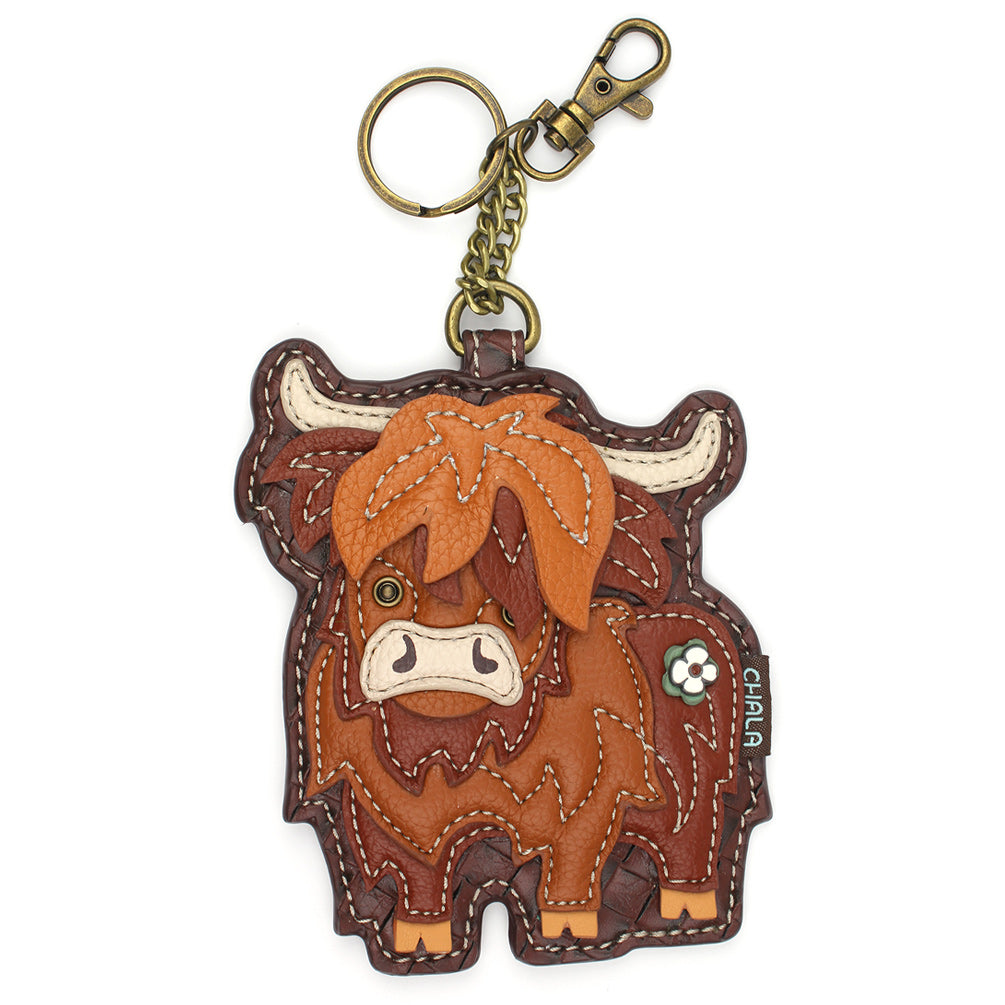 Coin Purse / Key Fob - Highland Cow