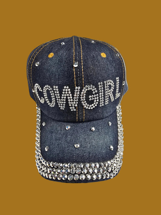 Bling Cowgirl Denim Hat