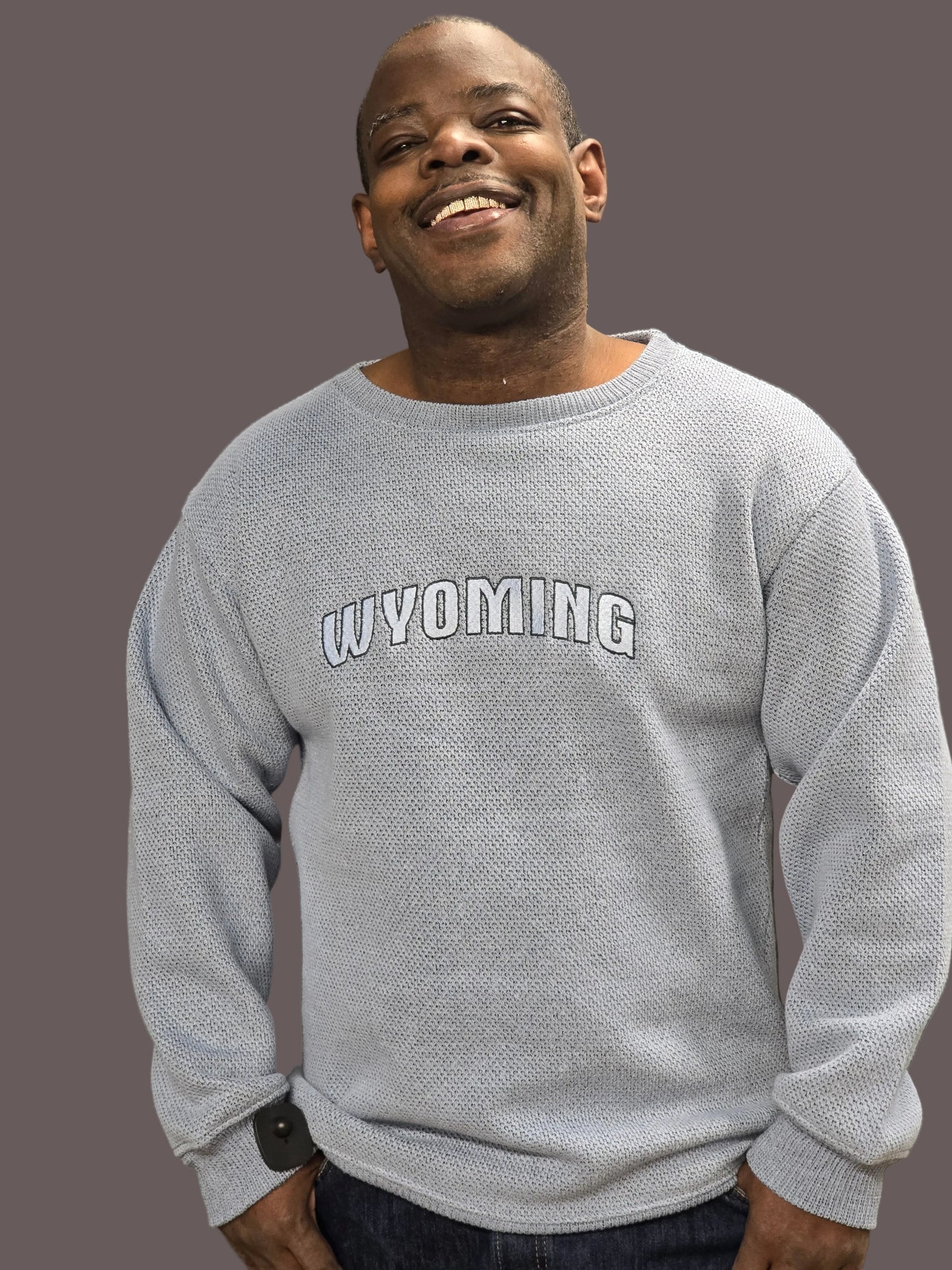 Men's Wyoming Blue Crew