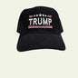Black Trump Hat with Stars