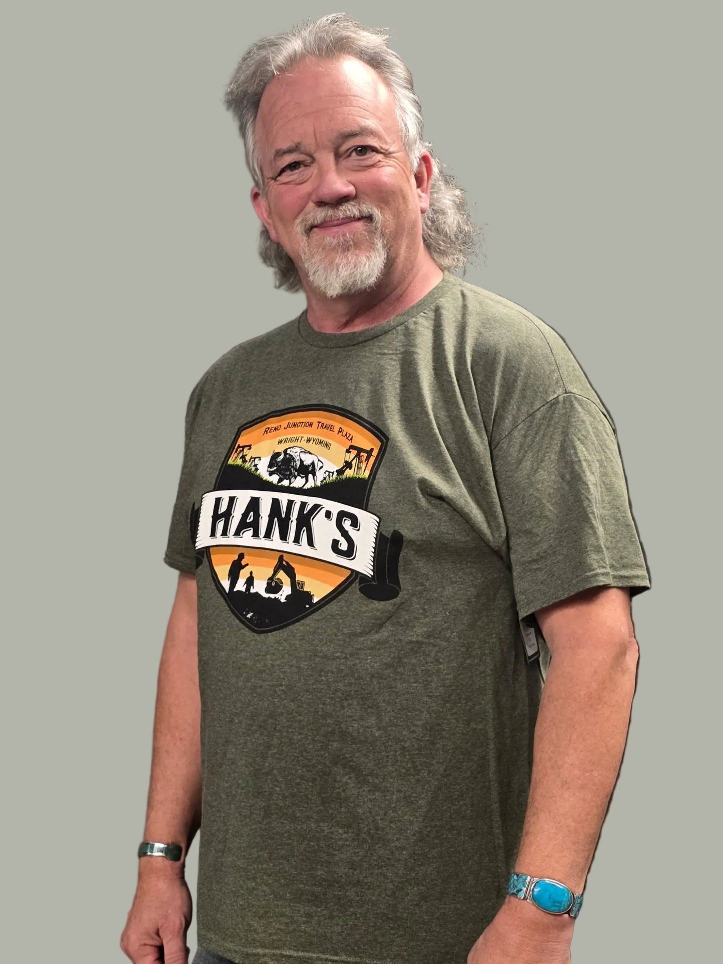 Hank's Tee- Dark Green