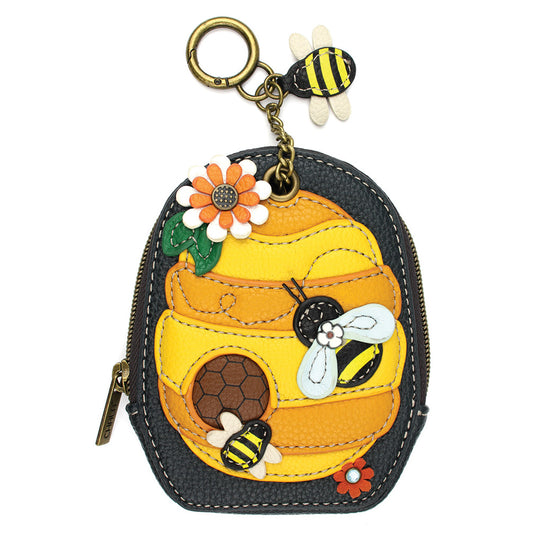 Mini Coin Purse Keychain - Beehive