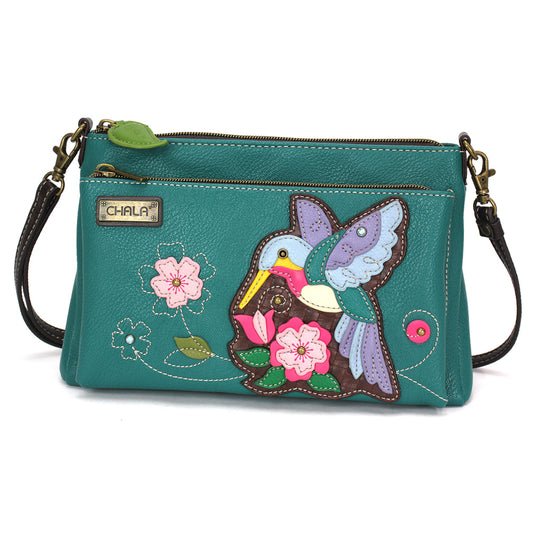 Deluxe Crossbody - Hummingbird A - turquoise