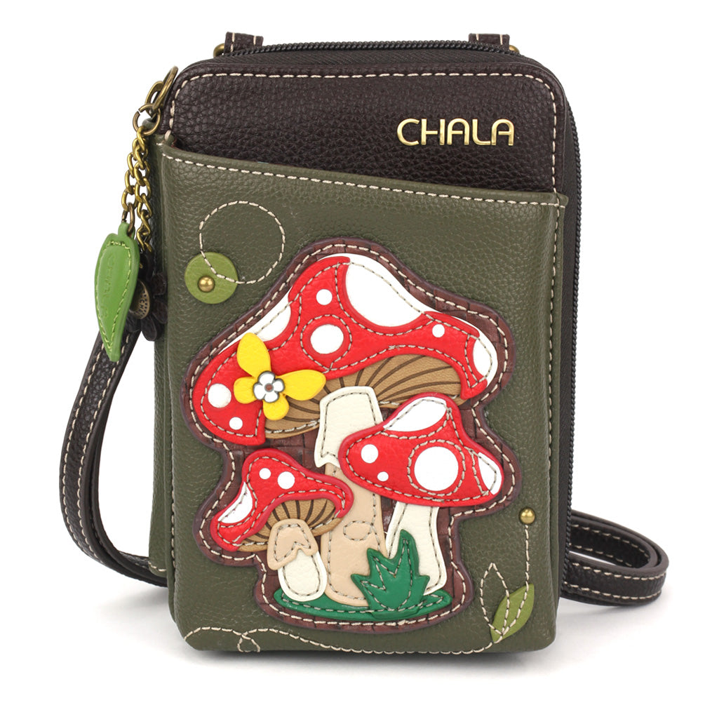 Wallet Crossbody - Mushroom - olive