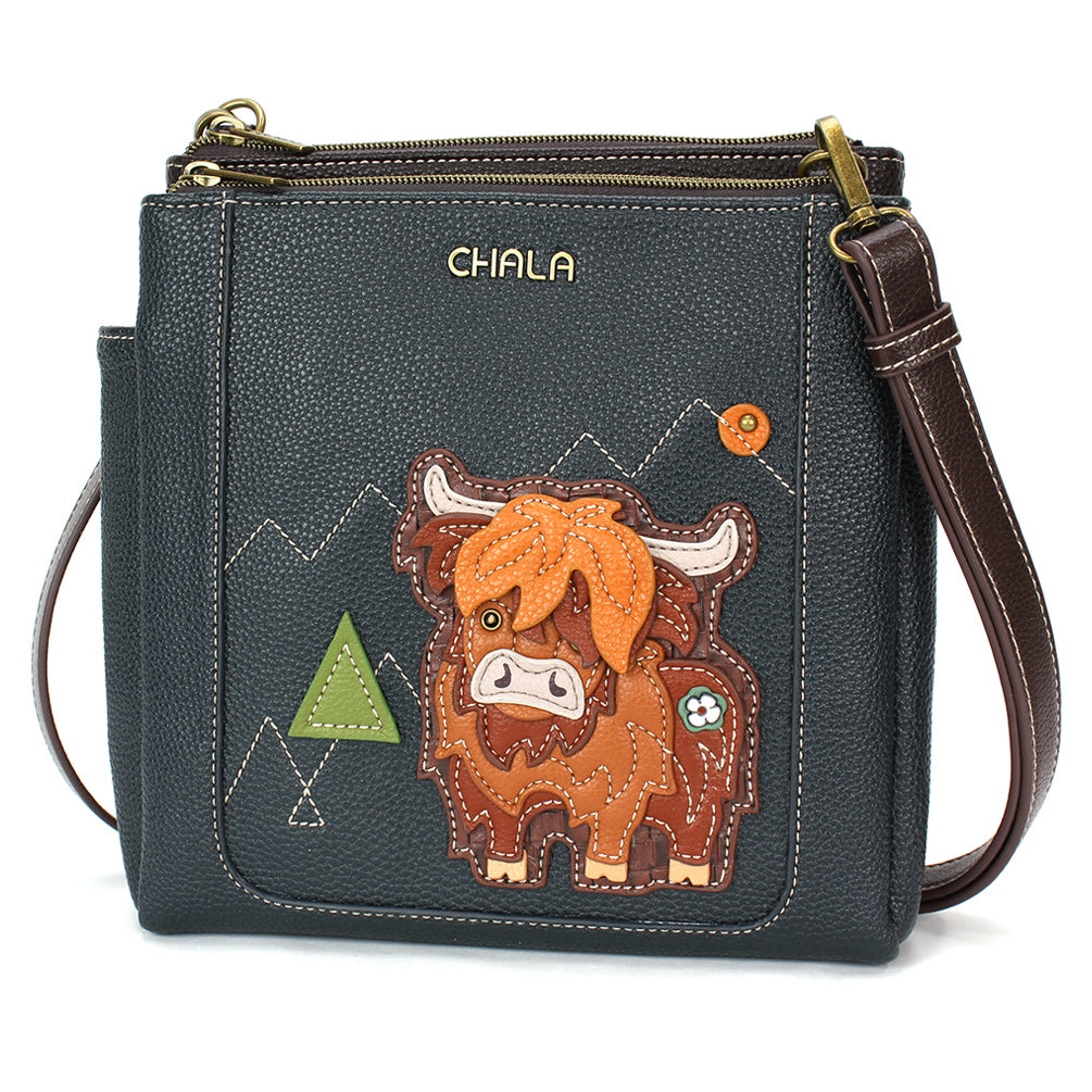 Merry Messenger - Highland Cow - navy