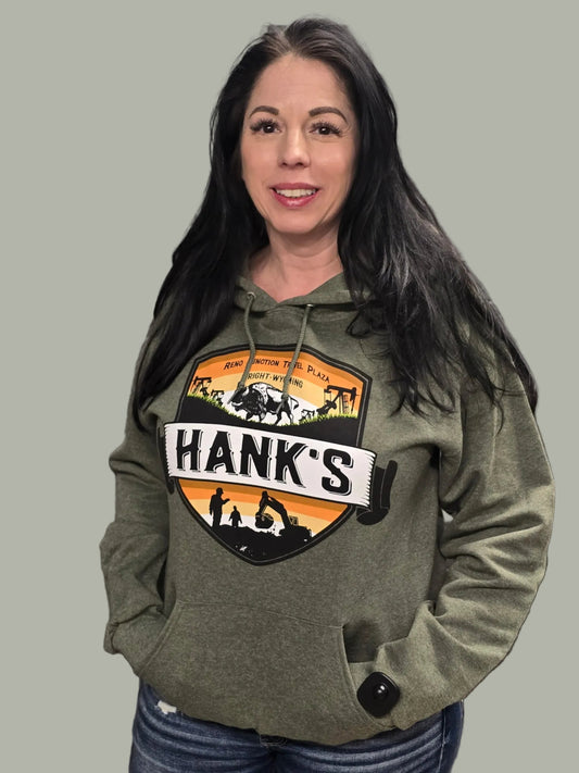 Hank's Hoodie- Dark Green