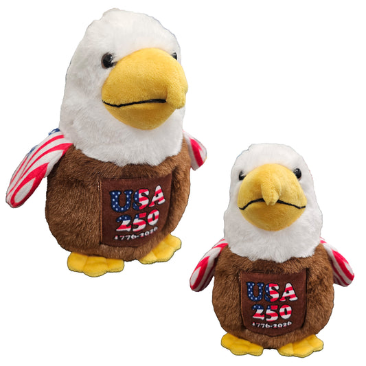8.5" 250TH USA BALD EAGLE PLUSH *NEW